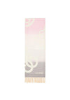 Guess Ombre Logo Fringed Scarf, Pink