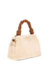 Guess Shadia Faux Fur Mini Handbag, Natural