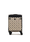 Guess Beyza 4G Logo 21.5” 8-Wheeler Spin Suitcase, Black