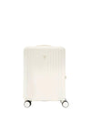 Guess Centennial Smooth 22” 8-Wheeler Spin Cabin Suitcase, White