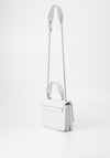 Guess Phaedra Woven Small Convertible Crossbody Bag, White