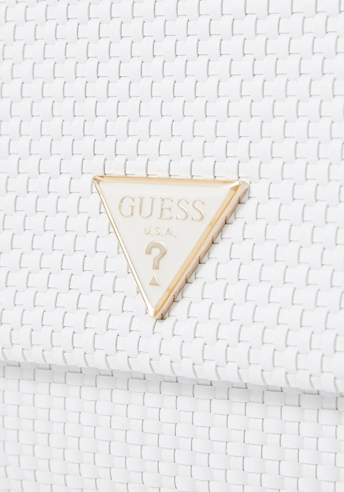 Guess Phaedra Woven Small Convertible Crossbody Bag, White