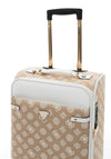 Guess Beyza 4G Logo 21.5” 8-Wheeler Cabin Spin Suitcase, White