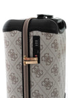 Guess Berta 4G Logo 18” 8-Wheeler Spin Cabin Suitcase, Dark Taupe