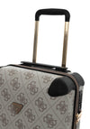 Guess Berta 4G Logo 18” 8-Wheeler Spin Cabin Suitcase, Dark Taupe