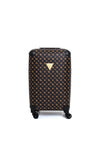 Guess Wilder Travel 22” 4G Peony Logo Spinner Suitcase, Brown
