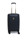 Guess Wilder Travel 22” 4G Peony Logo Spinner Suitcase, Charcoal