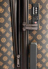 Guess Wilder Travel 4G Peony Logo 28” Wheel Spinner Suitcase, Brown