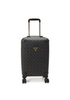 Guess Wilder 4G Peony 18” 8-Wheeler Spin Cabin Suitcase, Charcoal Grey