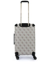 Guess Berta 4G Logo 25” 8-Wheeler Spin Medium Suitcase, Dark Taupe