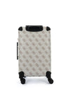 Guess Berta 4G Logo 25” 8-Wheeler Spin Medium Suitcase, Dark Taupe