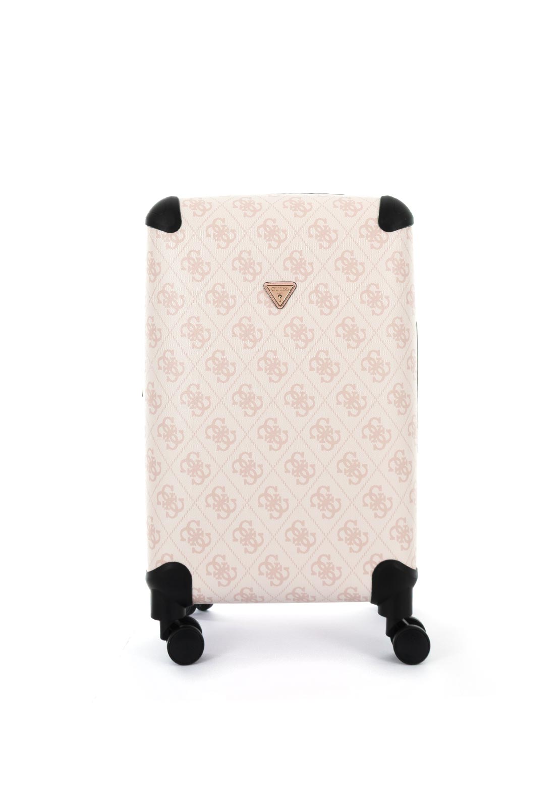 Guess Berta 4G Logo 25” 8-Wheeler Spin Medium Suitcase, Pale Pink