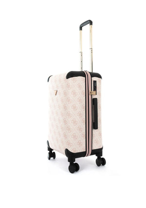 Guess Berta 4G Logo 25” 8-Wheeler Spin Medium Suitcase, Pale Pink