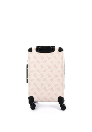 Guess Berta 4G Logo 25” 8-Wheeler Spin Medium Suitcase, Pale Pink