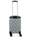 Guess Berta 4G Logo 18” 8-Wheeler Spin Cabin Suitcase, Slate Blue