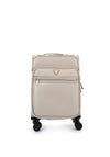Guess Norom Pebbled 18” 8-Wheeler Spin Cabin Suitcase, Pale Grey