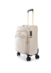 Guess Norom Pebbled 18” 8-Wheeler Spin Cabin Suitcase, Pale Grey