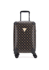 Guess Wilder Travel 18” 4G Peony Logo Spinner Suitcase, Brown