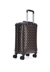 Guess Wilder Travel 18” 4G Peony Logo Spinner Suitcase, Brown