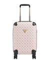 Guess Wilder Travel 18” 4G Peony Logo Spinner Suitcase, Light Nude