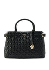 Guess Paisleigh Quilted Girlfriend Satchel, Black