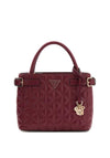 Guess Paisleigh Quilted Mini Handbag, Wine