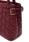 Guess Paisleigh Quilted Mini Handbag, Wine