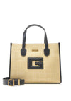 Guess G Status Straw Tote Bag, Black