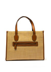 Guess G Status Straw Tote Bag, Cognac