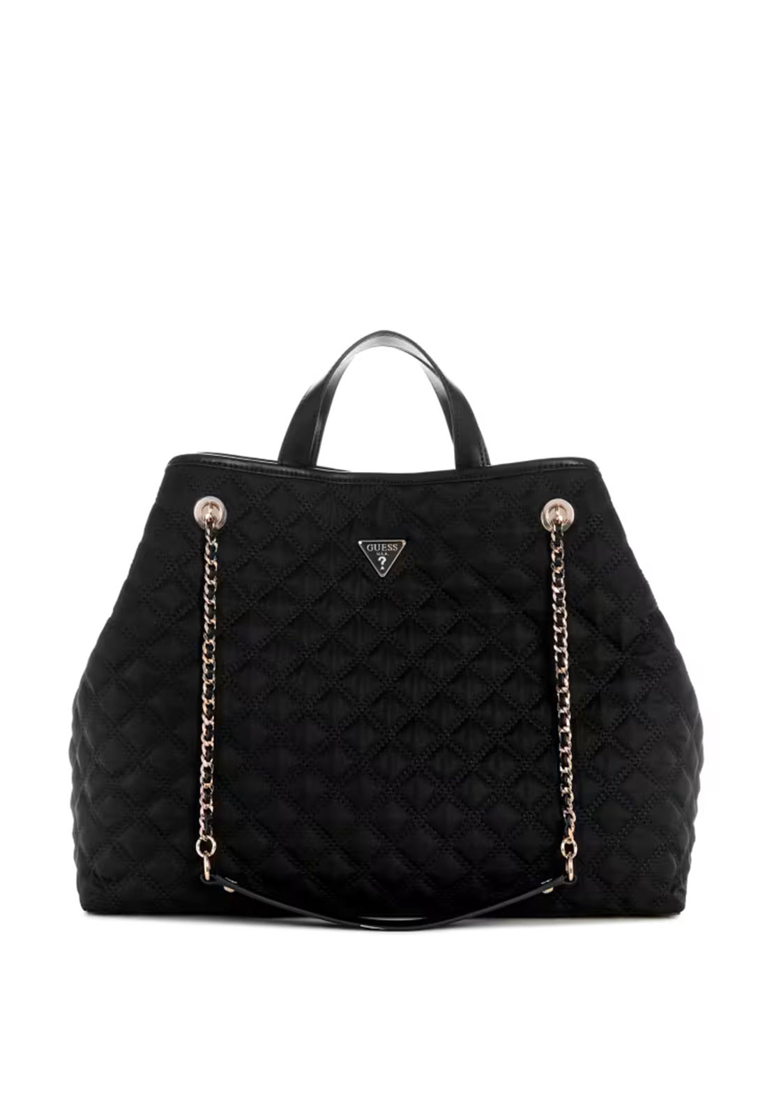 Guess Giully Large Quilted Tote Bag, Black
