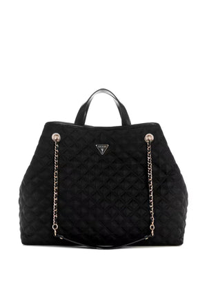 Guess Giully Large Quilted Tote Bag, Black