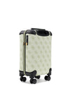 Guess Berta 4G Logo 18” 8-Wheeler Spin Cabin Suitcase, Sage Green