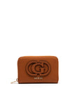 Guess Calebra Logo Script Medium Wallet, Warm Tan