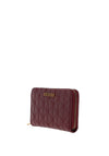 Guess Aveta Logo Medium Zip Around Wallet, Merlot