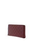 Guess Aveta Large Zip Around Wallet, Merlot
