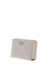 Guess Caddie Logo Patent Wallet, Light Grey