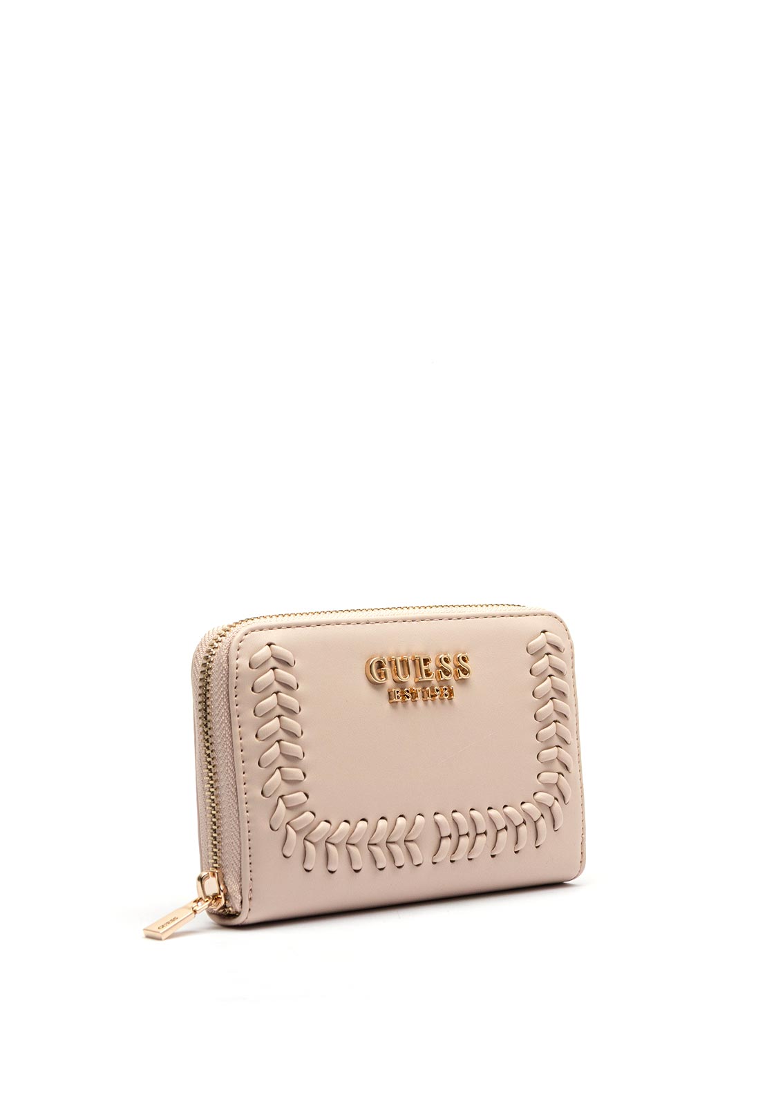 Guess Tatum Threaded Medium Wallet, Cream