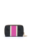 Guess Double Zip Mini Wallet, Charcoal