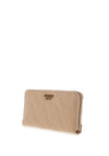 Guess Gracelynn Large Zip Around Wallet, Beige