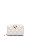 Guess Giully Quilted Wallet, Off White