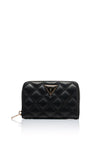 Guess Giully II SLG Quilted Medium Wallet, Black