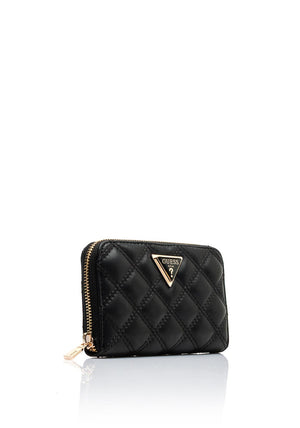 Guess Giully II SLG Quilted Medium Wallet, Black