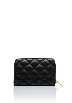 Guess Giully II SLG Quilted Medium Wallet, Black