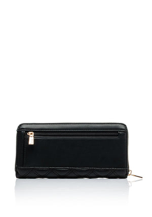 Guess Giully II SLG Quilted Large Wallet, Black