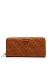 Guess Adelasia Embroidered 4G Printed Large Wristlet Wallet, Tan