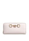 Guess Janie SLG Large Zip Around Wallet, Off white