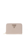 Guess Laurel Pebbled Faux Leather Zip Purse, Stone