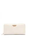 Guess Amorette SLG Large Zip Around Wallet, Off White