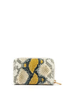 Guess Cosette Faux Python Print Wallet, Yellow Multi