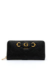 Guess Izzy 4G Peony Large Wallet, Black